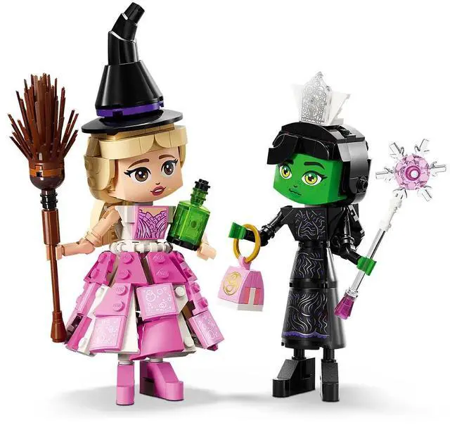 Alt view image 4 of 5 - international version WICKED Series 75682 Elphaba & Glinda Figures Number of parts 558 Suitable for age 10+ toy building blocks