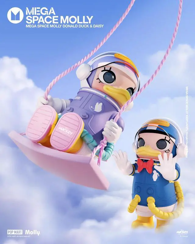 Alt view image 3 of 4 - POP MART MEGA SPACE MOLLY 400% Donald Daisy