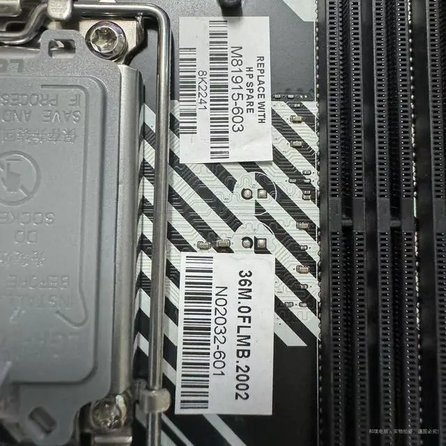 Alt view image 4 of 4 - HP OMEN M81915-603 N02032-601 H670 LGA1700LGA 1700 Motherboard 4xDDR4 32GB M-ATX