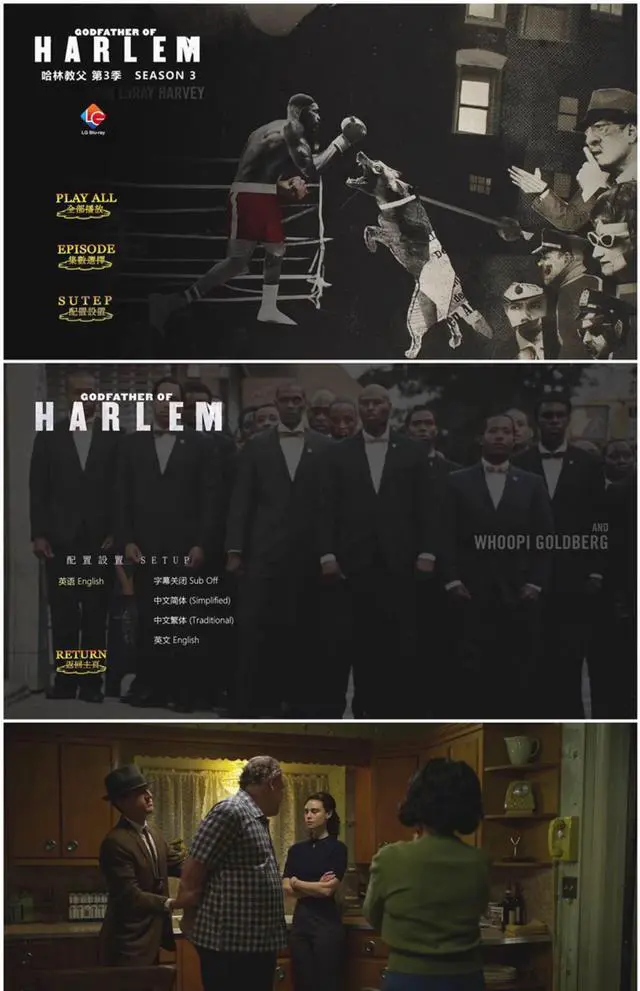 Alt view image 3 of 3 - international version Blu-ray Godfather of Harlem Season 1-4(2019-2025) English Pronunciation English subtitles
