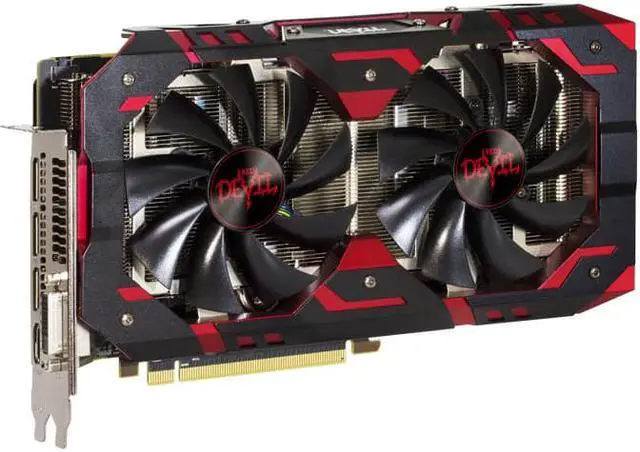 Alt view image 4 of 5 - PowerColor Red Devil Radeon RX 580 8GB GDDR5 up to 1380MHz with boost 2000MHz x4 (8.0Gbps) 256-bit DL DVI-D/ HDMI/ DisplayPort x3 Video Cards
