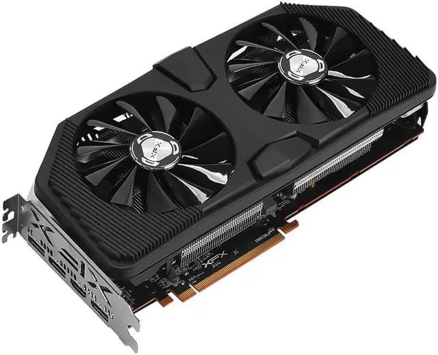Alt view image 2 of 5 - XFX RX 5700 XT 8GB Black Wolf PCI Express 4.0 x16 2560 1980MHz 14Gbps GDDR6 256bit HDMI + DPx3 4096x2160 210W Video Cards