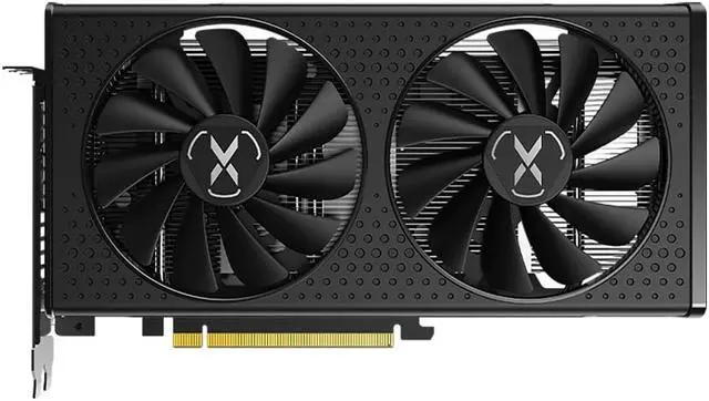 Main image of XFX RX 6600 8GB Black Wolf Edition PCI Express 4.0 x8 1792 2491MHz 14Gbps GDDR6 128bit HDMI + DPx3 4096x2160 140W Video Cards