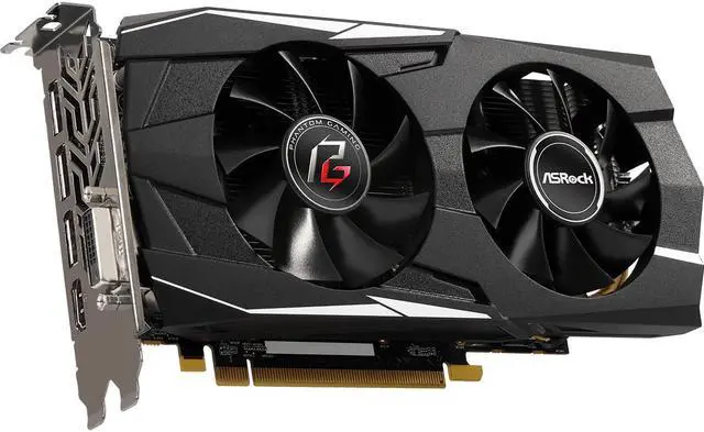 Alt view image 2 of 4 - ASRock Phantom Gaming D Radeon RX 580 2048SP MK2 4G OC PCI Express x16 Gen3 OpenGL 4.5 7000 MHz 7680 x 4320 236.2 x 127.5 x 41.91mm Video Cards
