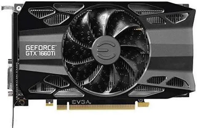 Main image of EVGA GeForce GTX 1660 Ti XC, Overclocked, 2.75 Slot Extreme Cool, 65C Gaming, 6GB GDDR6, 06G-P4-1263-KR Video Card