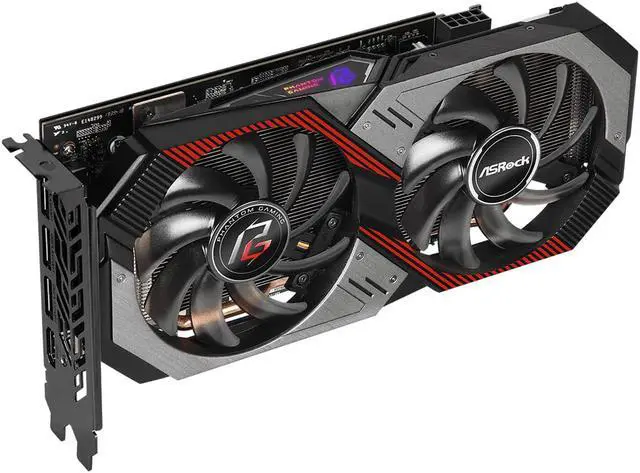Alt view image 3 of 5 - ASRock AMD Radeon RX 5500 XT Phantom Gaming D 8G OC 128-bit GDDR6 3 x DP 1.4 (DSC 1.2a) / HDMI 2.0b Video Cards