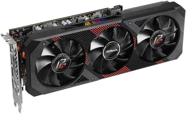 Alt view image 3 of 4 - ASRock AMD Radeon RX 5600 XT Phantom Gaming D3 6G OC 92-bit GDDR6 3 x DisplayPort / 1 x HDMI 1750* MHz / 14 Gbps* Video Cards
