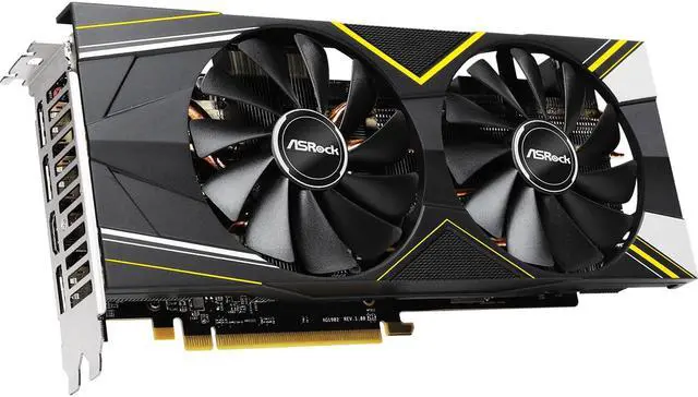 Alt view image 2 of 5 - ASRock AMD Radeon RX 5700 Challenger D 8G OC 256-bit GDDR6 3 x DisplayPort, 1 x HDMI 281 x 137 x 42mm Video Cards