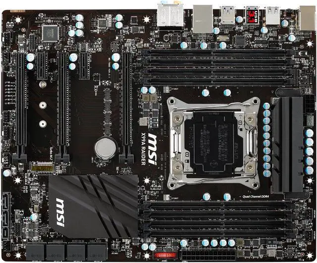 Alt view image 4 of 5 - FOR MSI X99A Raider LGA 2011-v3 Intel X99 SATA 6Gb/s USB 3.1 USB 3.0 ATX Intel Motherboard