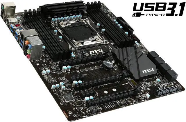 Alt view image 2 of 5 - FOR MSI X99A Raider LGA 2011-v3 Intel X99 SATA 6Gb/s USB 3.1 USB 3.0 ATX Intel Motherboard