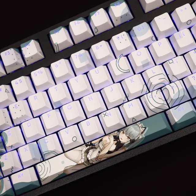 Alt view image 2 of 7 - Nikke Privati translucency PBT heat-sublimation keycaps 108key Cherry Height
