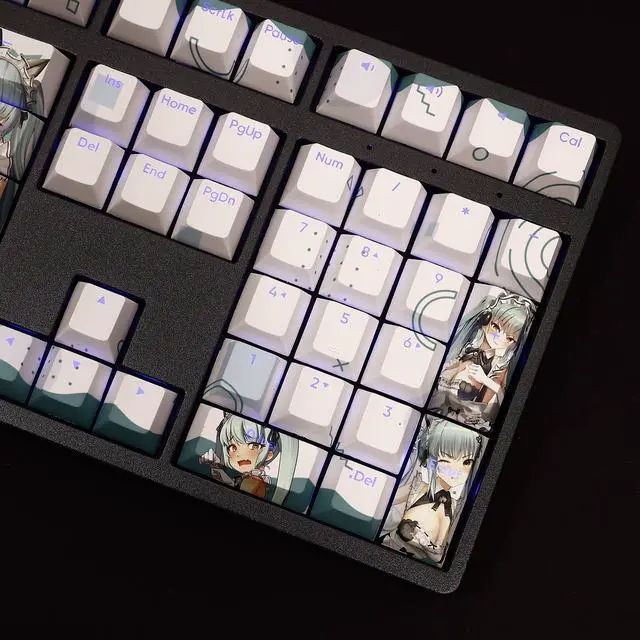 Alt view image 5 of 7 - Nikke Privati translucency PBT heat-sublimation keycaps 108key Cherry Height