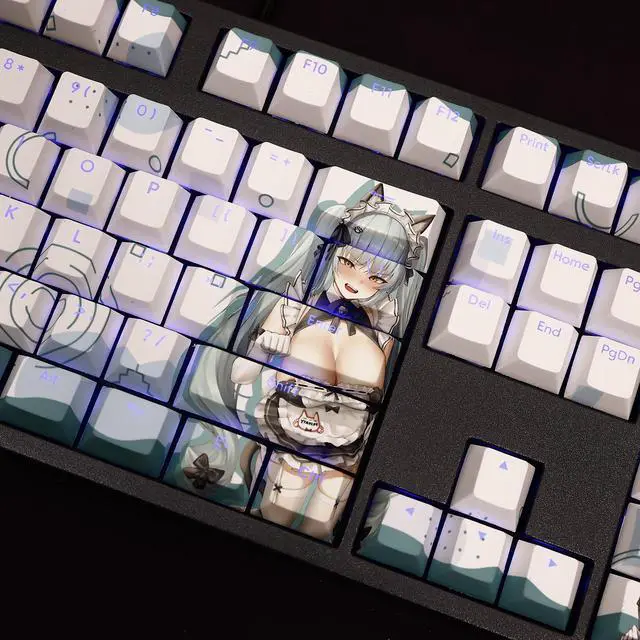 Alt view image 7 of 7 - Nikke Privati translucency PBT heat-sublimation keycaps 108key Cherry Height