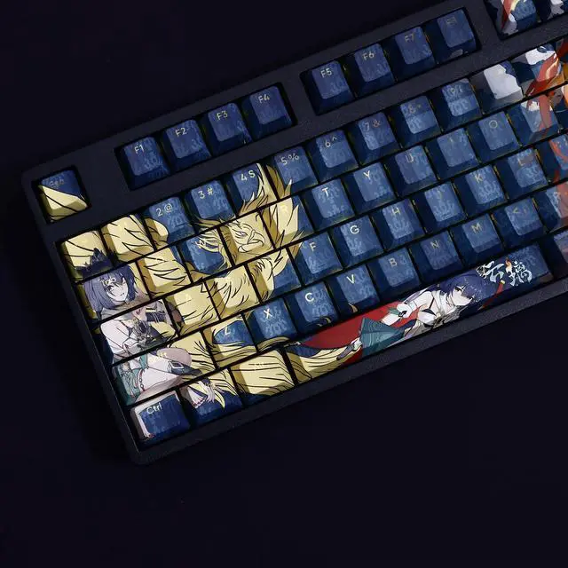 Alt view image 5 of 7 - Honkai: Star Rail Yunli translucency PBT heat-sublimation keycaps 108key Cherry Height