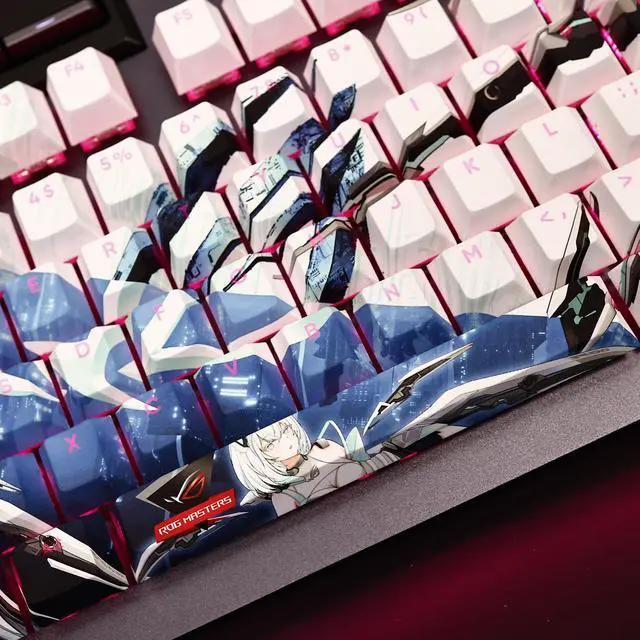 Alt view image 2 of 7 - SWS ROG global translucency PBT heat-sublimation keycaps 108key Cherry Height