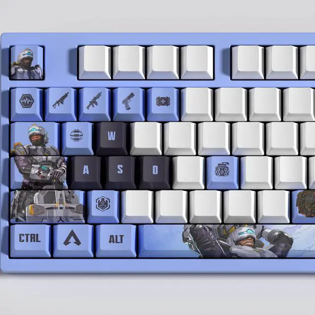 Alt view image 4 of 4 - APEX keycap NEWCASTLE PBT heat-sublimation keycaps 29key OEM Height