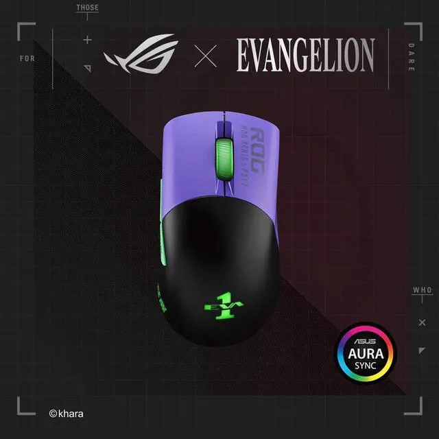Alt view image 2 of 4 - ASUS ROG Keris Wireless EVA Edition (2.4GHz RF, Bluetooth, Wired)