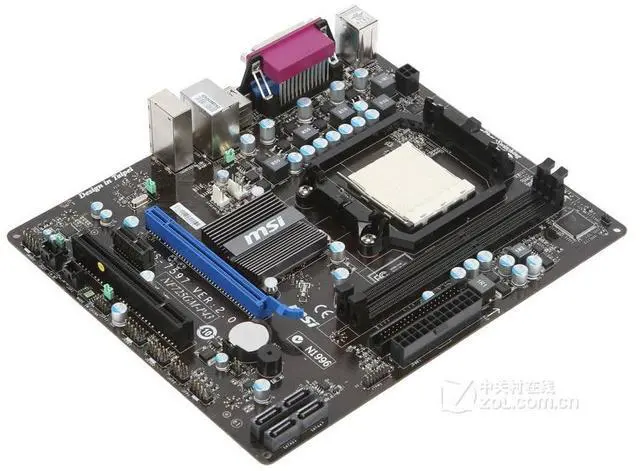 Alt view image 2 of 3 - MSI NF725GM-P43 Socket AM3 DDR3 16GB Micro ATX Motherboard