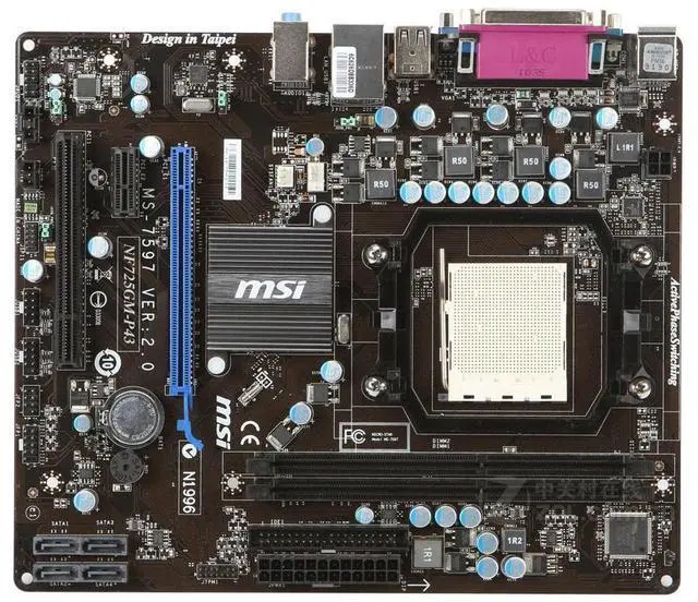 Main image of MSI NF725GM-P43 Socket AM3 DDR3 16GB Micro ATX Motherboard