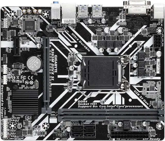 Main image of GIGABYTE GA-B365M D2VX SI LGA 1151 Intel B365 DDR4 32 GB Micro ATX