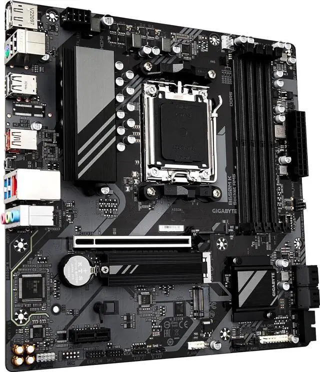 Alt view image 2 of 4 - GIGABYTE B650M K Socket AM5 AMD B650 DDR5 192GB Micro ATX