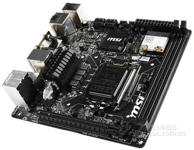 Alt view image 3 of 4 - Msi H87I LGA1150 DDR3 16GB PCI-E3.0 SATA3 USB2.0/3.0 DVI+DisplayPort M-ITX
