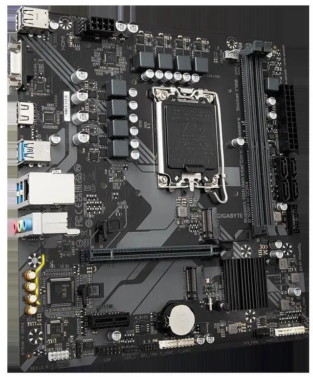 Alt view image 2 of 4 - GIGABYTE B760M H DDR4 LGA 1700 Intel B760 DDR4 64GB Micro ATX