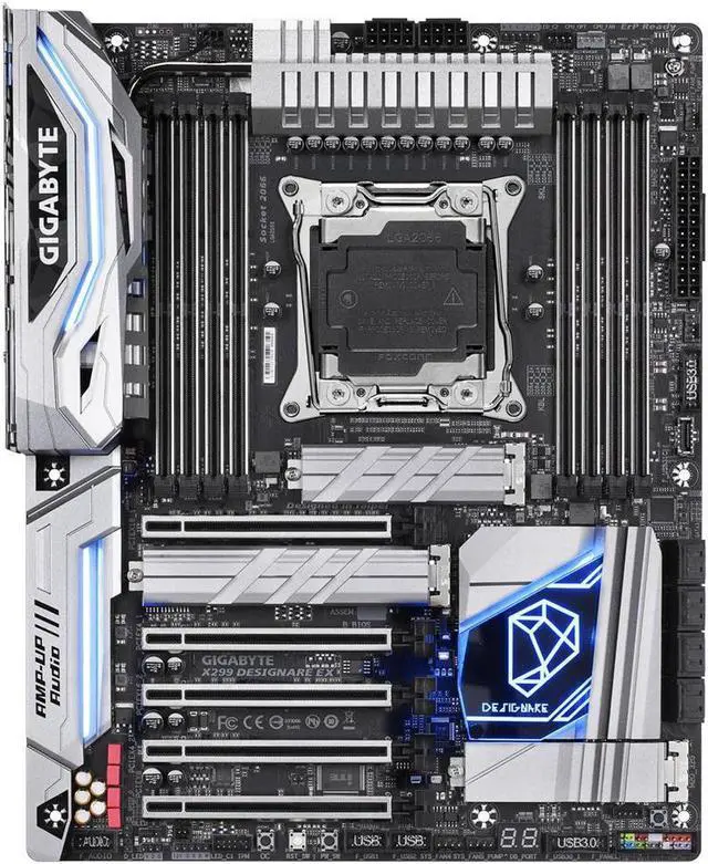 Alt view image 3 of 4 - GIGABYTE X299 DESIGNARE EX LGA 2066 Intel X299 DDR4 256GB ATX
