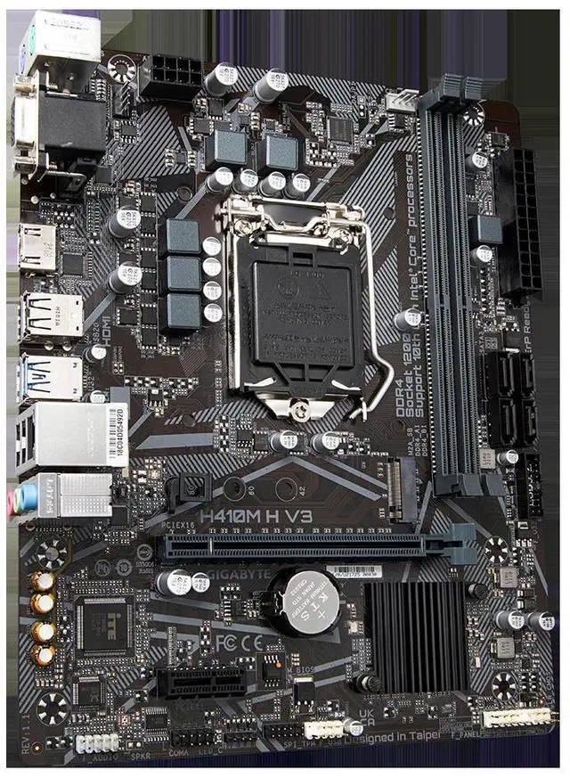 Alt view image 4 of 4 - GIGABYTE H410M H V3 LGA1200 Intel H410 DDR4 64GB Micro ATX