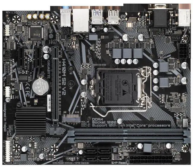 Main image of GIGABYTE H410M S2 V2 LGA1200 Intel H410 DDR4 64GB Micro ATX