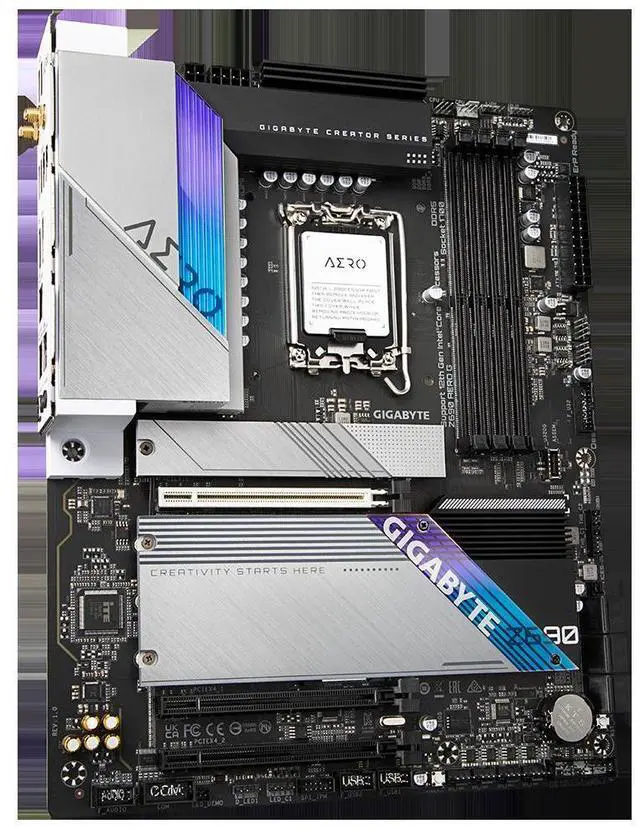 Alt view image 2 of 3 - GIGABYTE Z690 AERO G LGA 1700 Intel Z690 DDR5 192 GB ATX