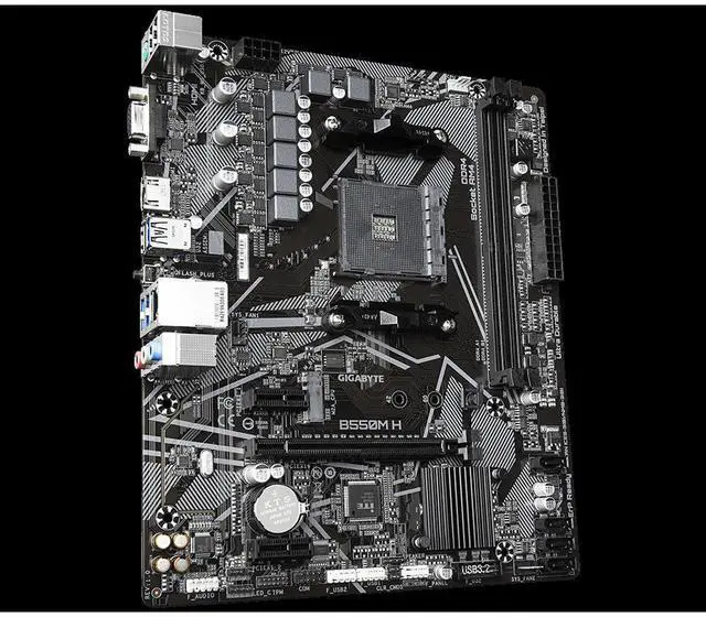 Alt view image 3 of 3 - GIGABYTE B550M H Socket AM4 AMD B550 DDR4 64GB Micro ATX