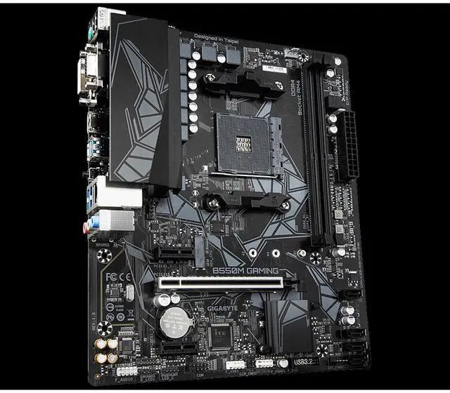 Alt view image 2 of 4 - GIGABYTE B550M GAMING Socket AM4 AMD B550 DDR4 64GB Micro ATX