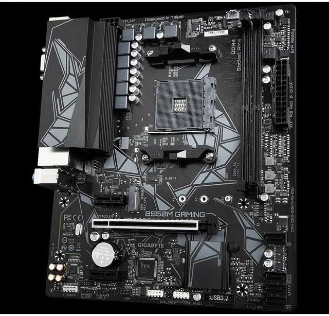 Alt view image 3 of 4 - GIGABYTE B550M GAMING Socket AM4 AMD B550 DDR4 64GB Micro ATX