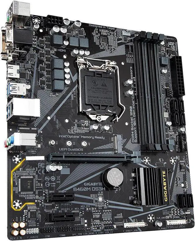 Alt view image 5 of 5 - GIGABYTE B460M DS3H LGA 1200 Intel B460 DDR4 128GB Micro ATX