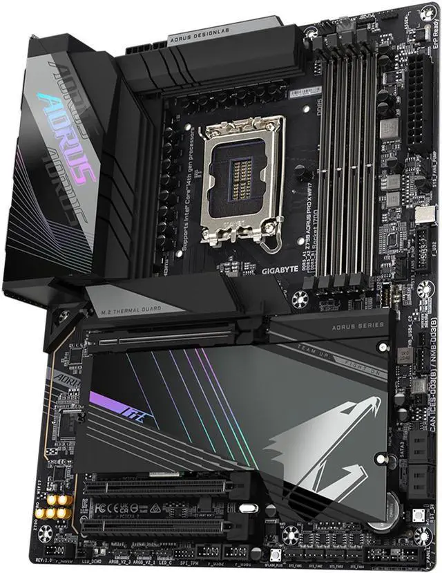 Alt view image 2 of 5 - GIGABYTE Z790 PRO X WIFI7 LGA 1700 Intel Z790 DDR5 192 GB ATX