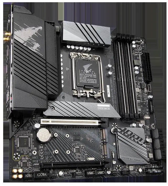 Alt view image 2 of 4 - GIGABYTE Z690M ELITE AX DDR4 LGA 1700 Intel Z690 DDR4 128GB Micro ATX