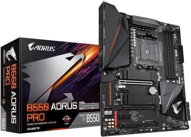 Alt view image 5 of 5 - GIGABYTE B550 PRO Socket AM4 AMD B550 DDR4 128GB ATX