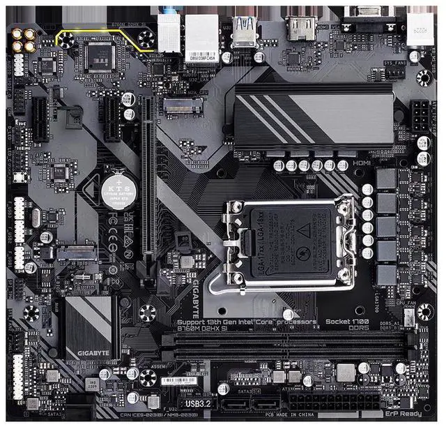 Alt view image 2 of 4 - GIGABYTE B760M D2HX SI LGA 1700 Intel B760 DDR5 64GB Micro ATX