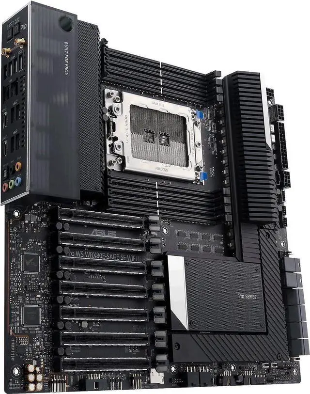 Alt view image 3 of 3 - ASUS Pro WS WRX80E-SAGE SE WiFi II AMD WRX80 Extended-ATX