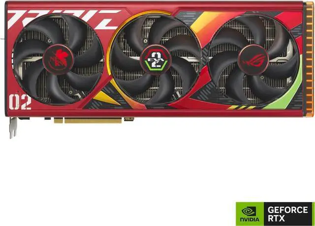 Main image of ASUS ROG Strix GeForce RTX 4090 OC EVA-02 Edition Gaming Graphics Card (PCIe 4.0, 24GB GDDR6X, HDMI 2.1a, DisplayPort 1.4a, 3.5-slot design) ROG-STRIX-RTX4090-O24G-EVA-02-EDITION