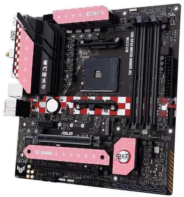 Alt view image 2 of 5 - ASUS B550M-PLUS WIFI-GMZR Desktop Computer Demon Slayer Kamado Nezuko Motherboard