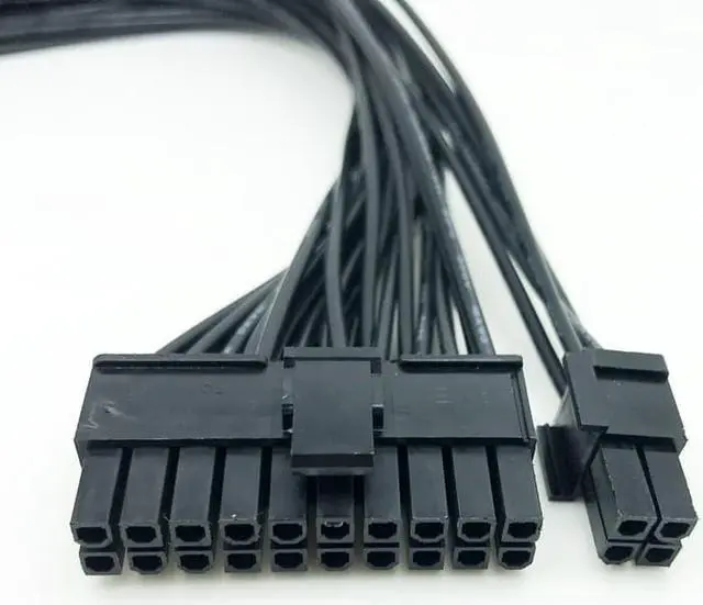 Alt view image 5 of 6 - Lanhui Power Supply PSU 24 pin ATX Mainboard Motherboard Adapter Connector Cable Dual