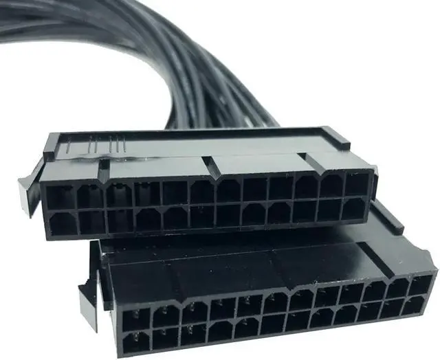 Alt view image 6 of 6 - Lanhui Power Supply PSU 24 pin ATX Mainboard Motherboard Adapter Connector Cable Dual