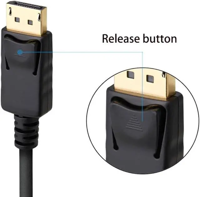 Alt view image 5 of 5 - Lanhui DisplayPort to DisplayPort DP to DP Cable 4K 60Hz High Speed UHD Video HD 10FT