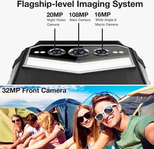 Alt view image 6 of 7 - DOOGEE S100 PRO Rugged Smartphone 22000mAh (12GB+8gb)+256GB 4G Unlocked Phone global version