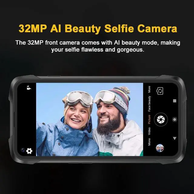 Alt view image 3 of 7 - Rugged IP68 IP69K Waterproof Celular Cubot KingKong 7 8GB+128GB 64MP Triple Camera 6.36" FHD+ Screen 5000mAh NFC Android 11