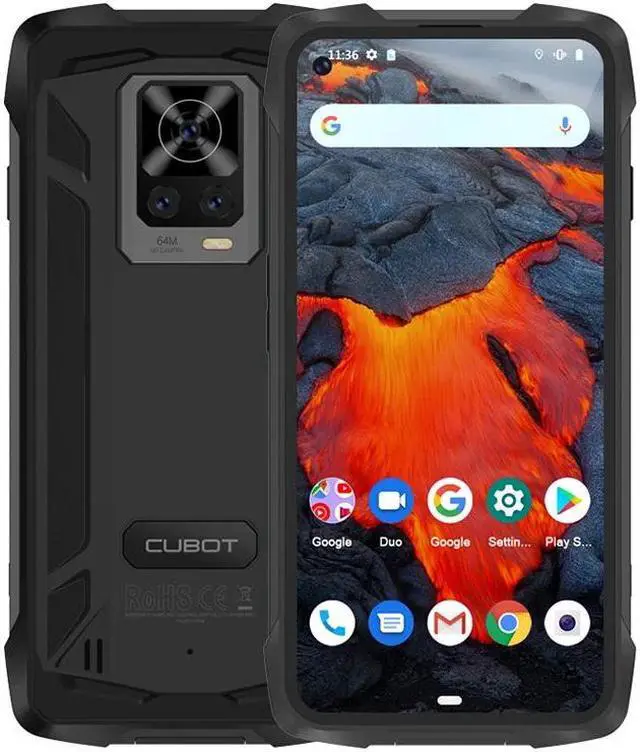Alt view image 7 of 7 - Rugged IP68 IP69K Waterproof Celular Cubot KingKong 7 8GB+128GB 64MP Triple Camera 6.36" FHD+ Screen 5000mAh NFC Android 11