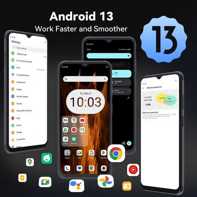 Alt view image 6 of 7 - Cubot X70, Smartphone Android 13, Helio G99, Octa-Core, 120Hz 6.583 Inch Screen, 24GB RAM(12+12GB), 256GB ROM, 100MP Camera, NFC