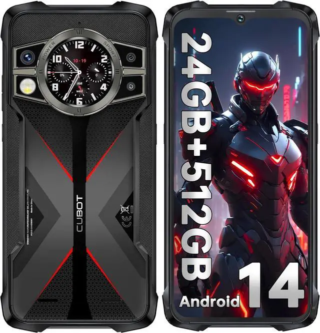 Alt view image 7 of 7 - CUBOT King Kong 9 Rugged Phone Unlocked Android 14-24GB RAM+512GB ROM Cell Phone, 10600mAh(33W) Battery, 100MP Camera Smartphone, 6.58''FHD+120Hz Dual Screen, G99/4G Dual SIM/IP68/IP69K/NFC/GPS